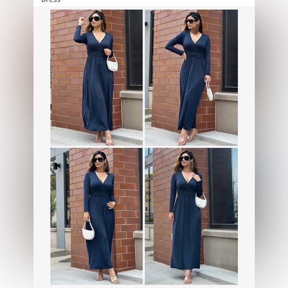 Women’s Long Sleeve (Bump-Friendly) Maxi Dress - Picture 6 of 6
